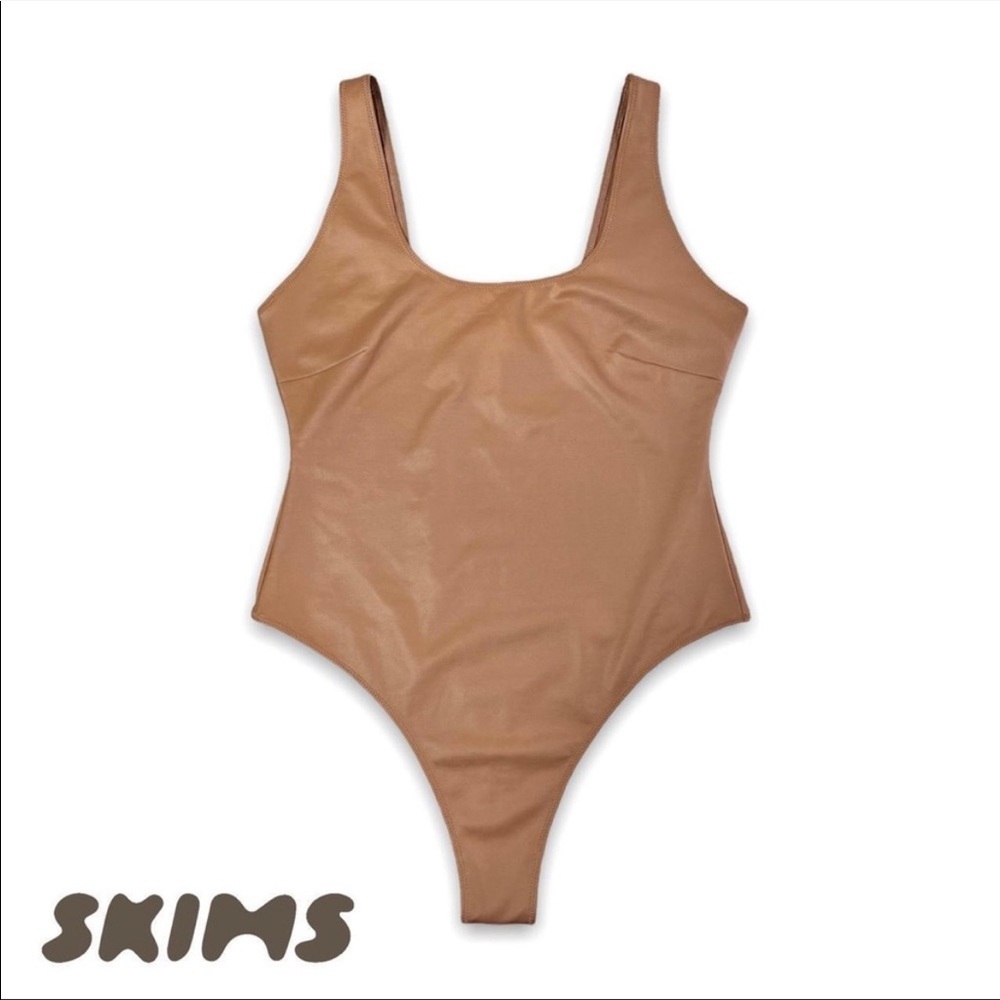NWT skims wet jersey bodysuit L